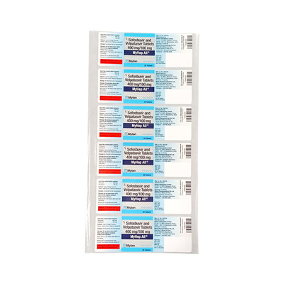 Prenda impermeable de encargo de la fábrica de la etiqueta de Logo Medicine Bottle Packaging Sticker