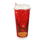 Taza disponible de la Navidad del papel del ODM 9oz para el té de la leche del café de la bebida